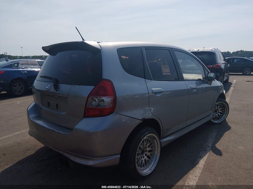 2007 Honda Fit Sport VIN: JHMGD37617S017465 Lot: 45564822