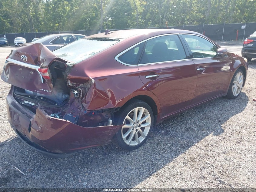 2013 TOYOTA AVALON auction photo 4