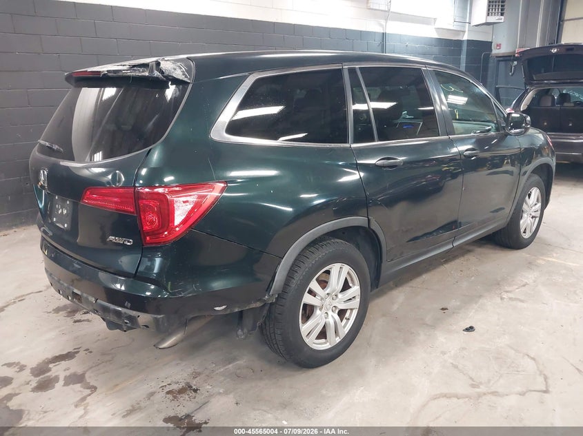 Vin: 5fnyf6h19gb021037, lot: 46063333, honda pilot lx 20164