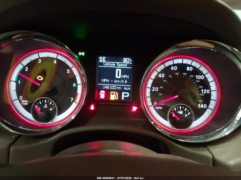 DODGE DURANGO 2012 VIN 1C4RDJAG8CC144640