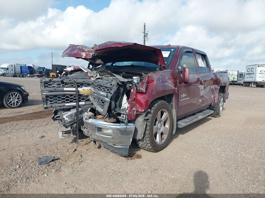 2014 Chevrolet Silverado, Front End, IAAI, VIN 3GCPCREC1EG123631 — photo 2