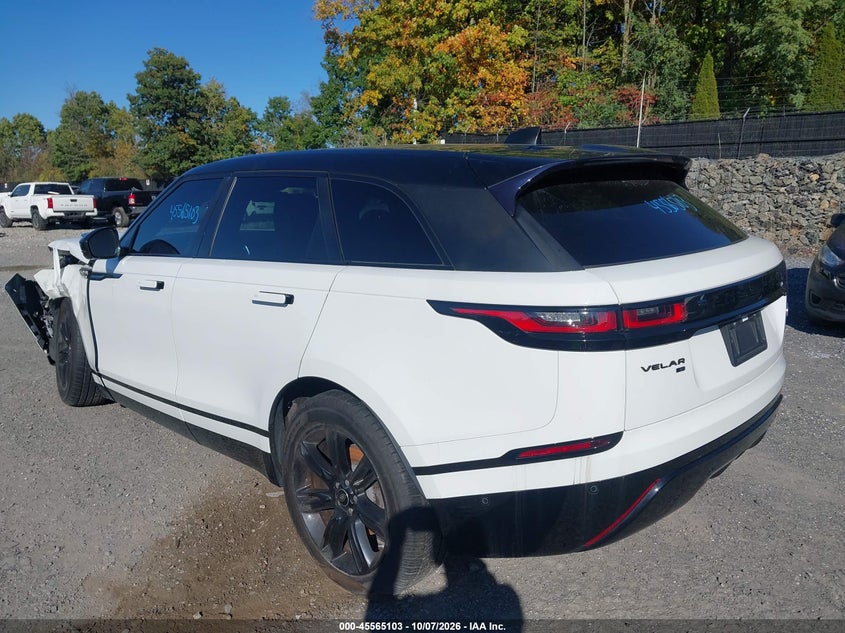 Vin: salyt2ex9ma306831, lot: 46063432, land rover range rover velar p250 r-dynamic s 20213