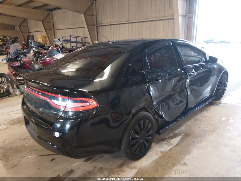 Vin: 1c3cdfaa7fd299729, lot: 46063548, dodge dart se 20154