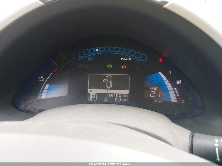 2011 Nissan Leaf Sl VIN: JN1AZ0CP0BT009434 Lot: 45565226