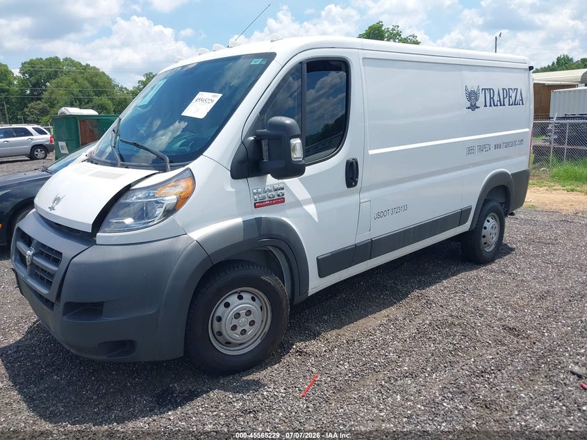 Vin: 3c6trvag4he551344, lot: 46063558, ram promaster 1500 low roof 136 wb 20172
