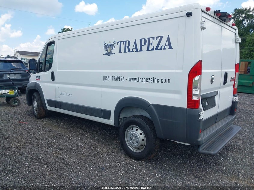 Vin: 3c6trvag4he551344, lot: 46063558, ram promaster 1500 low roof 136 wb 20173