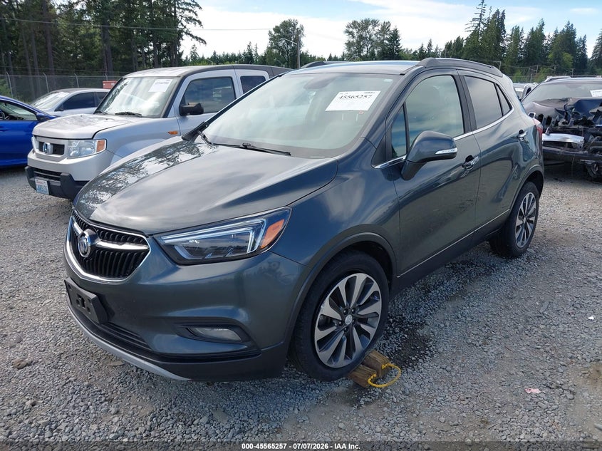 Vin: kl4cjgsb6jb581053, lot: 46063586, buick encore essence 20182