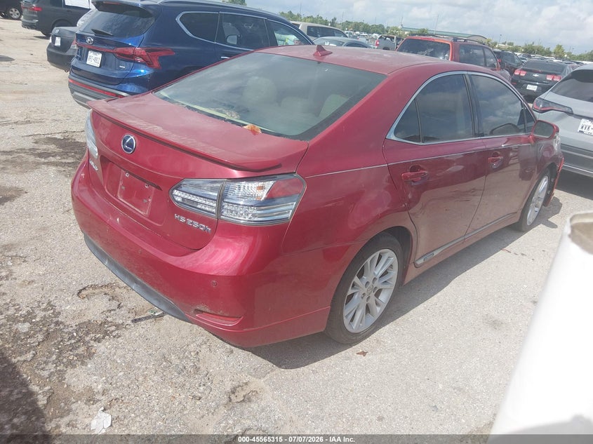 2010 LEXUS HS 250H auction photo 4
