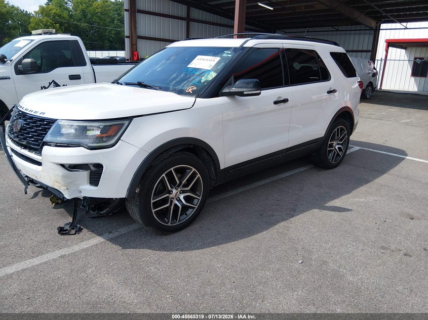 Vin: 1fm5k8gtxjga53680, lot: 46063648, ford explorer sport 20182