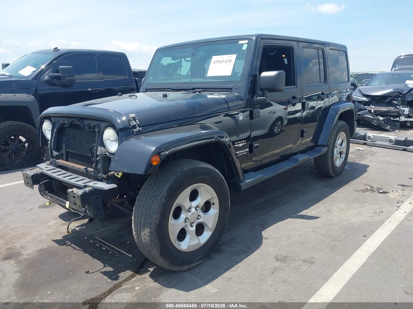 2014 Jeep Wrangler, Front End, IAAI, VIN 1C4BJWEG3EL117804 — photo 2