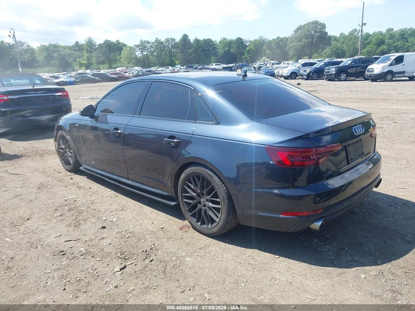Vin: wauenaf49ja054459, lot: 46063864, audi a4 2.0t premium/2.0t tech premium 20183