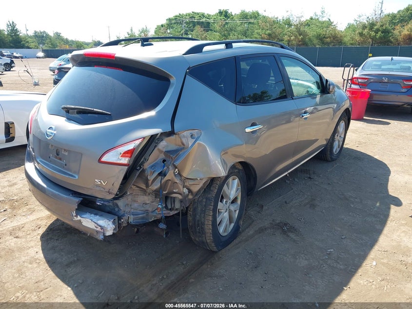 Vin: jn8az1mu1cw103365, lot: 46063876, nissan murano sv 20124