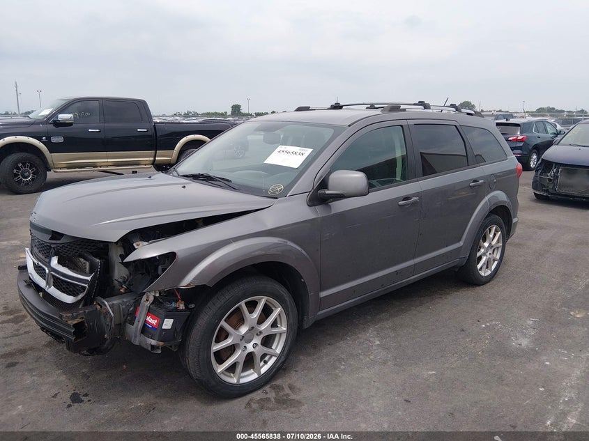 2013 Dodge Journey, Удар спереди, IAAI, VIN 3C4PDCCG0DT624869 — фото 2