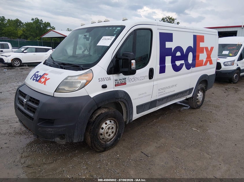 Vin: 3c6trvag0ee100780, lot: 46064181, ram promaster 1500 low roof 20142