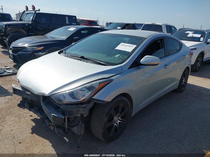 2015 Hyundai Elantra Se, Front End, IAAI, VIN 5NPDH4AE0FH626946 — photo 2