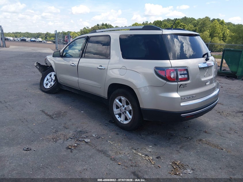 Vin: 1gkkrnedxgj312357, lot: 46064281, gmc acadia sle-1 20163