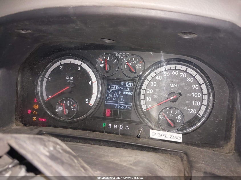 2011 Ram Ram 2500 St VIN: 3D7UT2CL5BG530950 Lot: 45565954