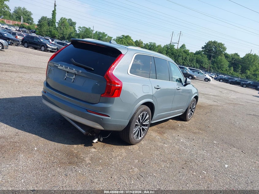 2022 Volvo Xc90 T6 Momentum 7 Passenger VIN: YV4A22PK3N1835428 Lot: 45566108