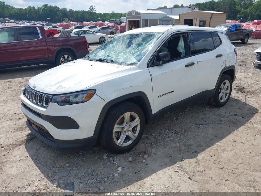 Vin: 3c4njdan3pt535860, lot: 46064455, jeep compass sport 4x4 20232