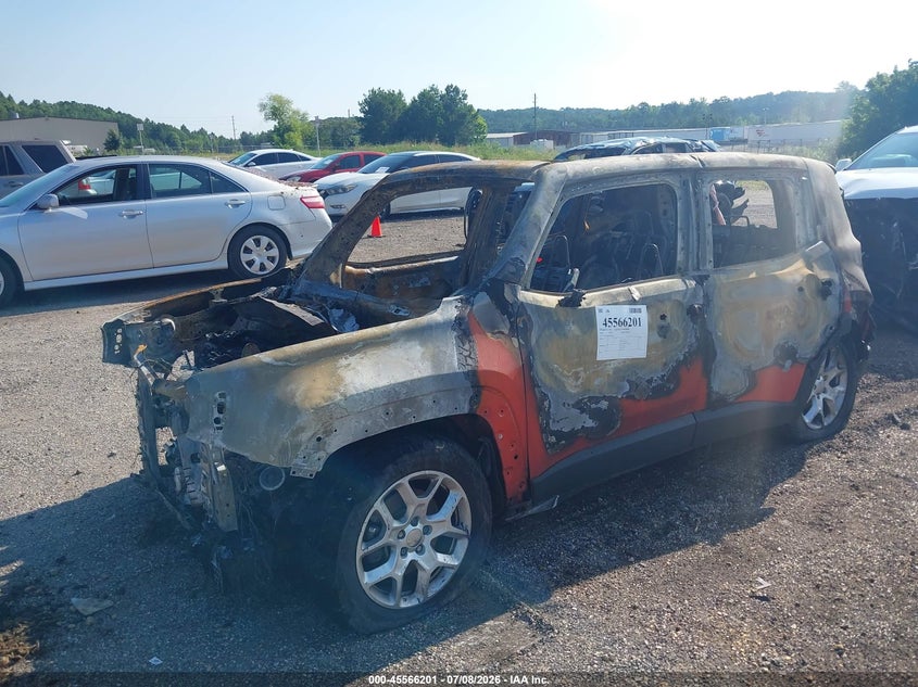 2018 Jeep Renegade, Полностью сгорел, IAAI, VIN ZACCJBBB4JPJ53607 — фото 2