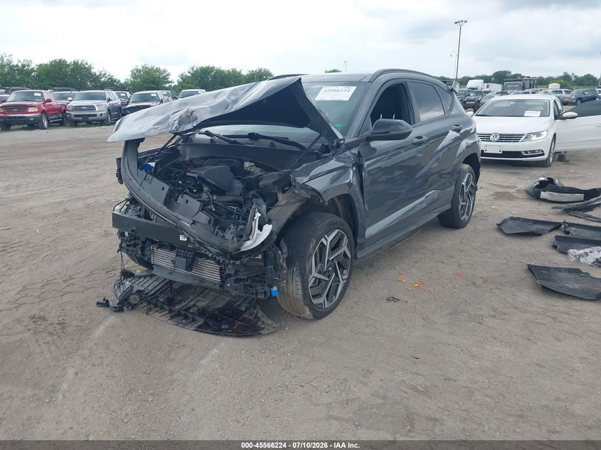 2024 Hyundai Kona N Line, Front End, IAAI, VIN KM8HACA35RU069133 — photo 2