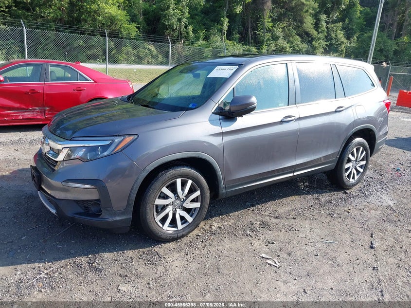 2021 Honda Pilot, Front End, IAAI, VIN 5FNYF6H59MB030450 — photo 2