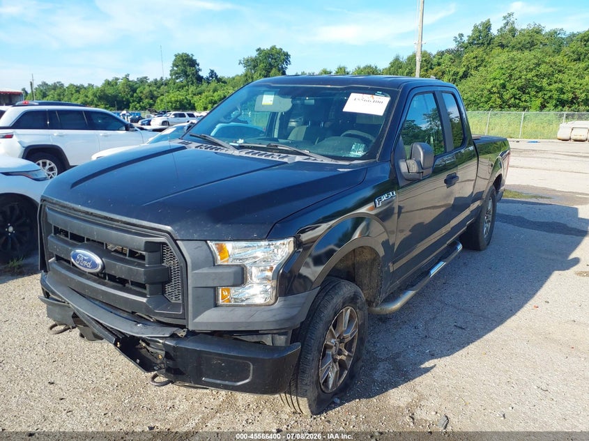 2015 Ford F-150, Удар сзади, IAAI, VIN 1FTEX1E86FFB16556 — фото 2