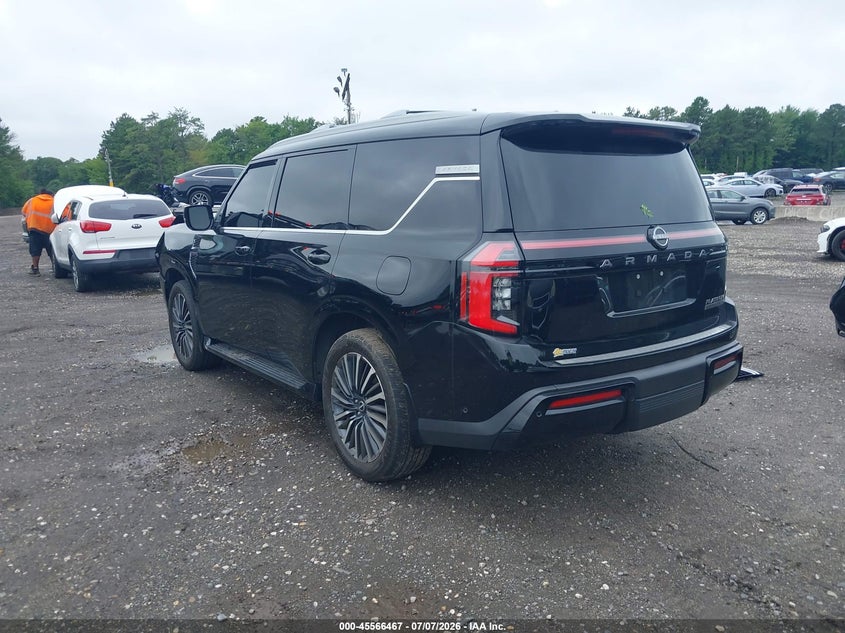 Vin: jn8ay3cc0s9201680, lot: 46064796, nissan armada platinum reserve 4wd 20253