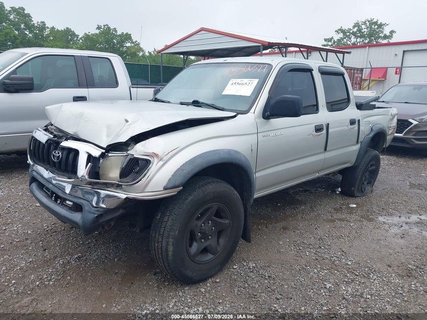 2002 Toyota Tacoma Base V6, Front & Rear, IAAI, VIN 5TEHN72N32Z033518 — photo 2