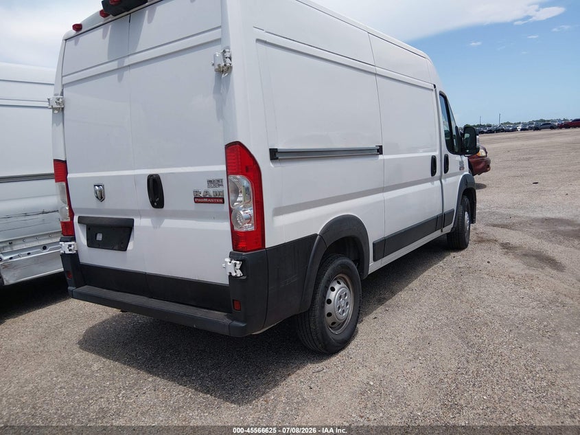 Vin: 3c6trvcg6ke539345, lot: 46064954, ram promaster 2500 high roof 136 wb 20194