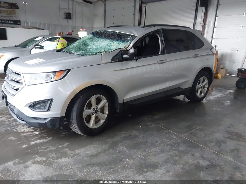 Vin: 2fmtk4g99fbc18671, lot: 46065009, ford edge se 20152