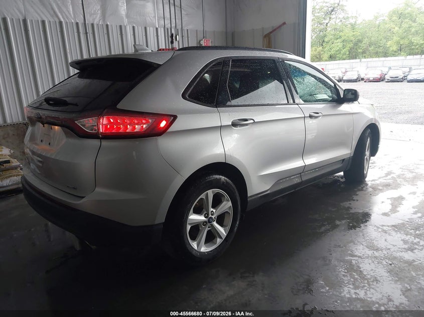 Vin: 2fmtk4g99fbc18671, lot: 46065009, ford edge se 20154