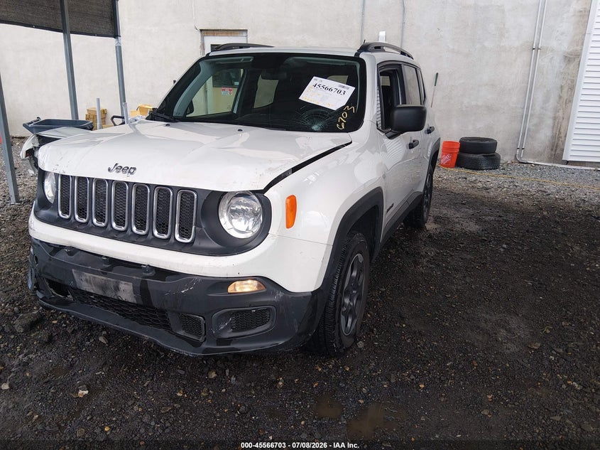 2018 Jeep Renegade, Front End, IAAI, VIN ZACCJBAB3JPH28171 — photo 2