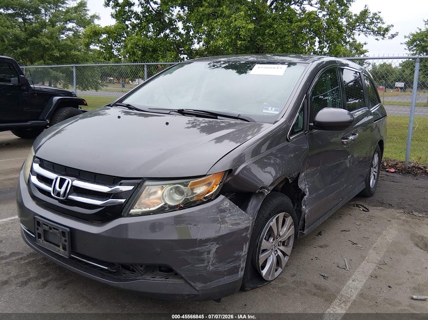 2015 Honda Odyssey, Левый бок, IAAI, VIN 5FNRL5H61FB120789 — фото 2