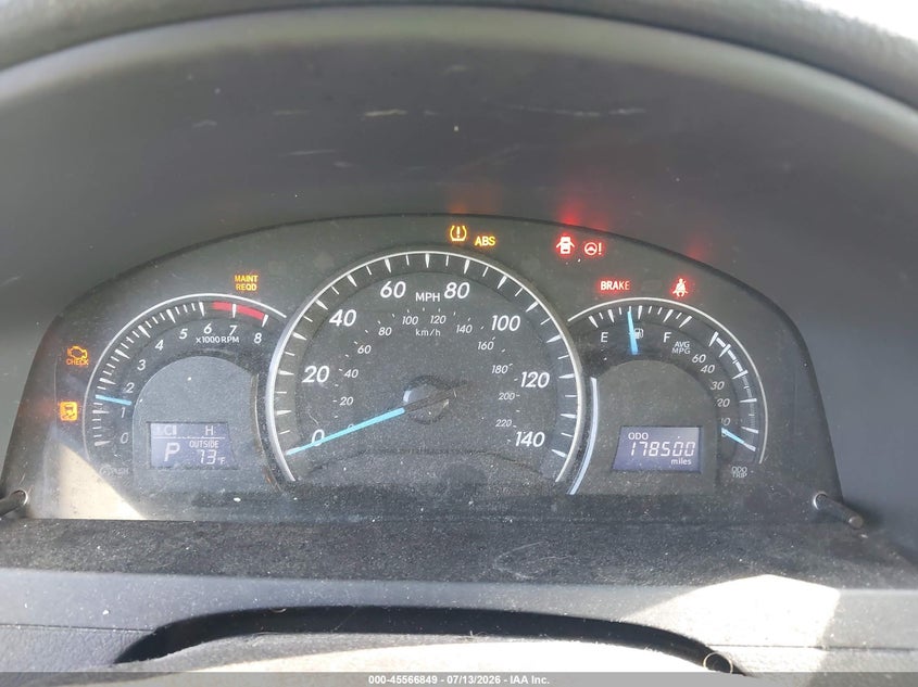 2014 TOYOTA CAMRY SEDAN 2.5L I-4 DOHC, VVT, 173HP