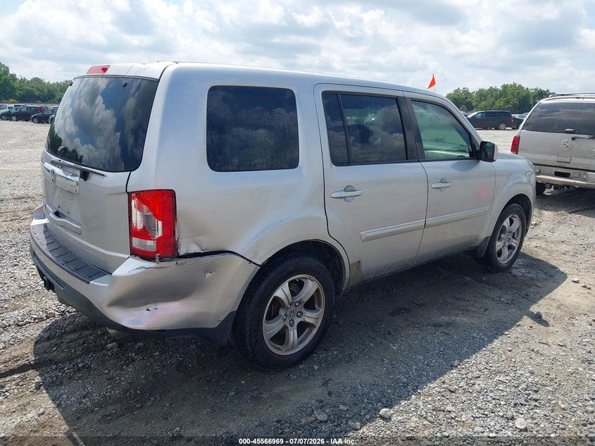 Vin: 5fnyf3h54cb014525, lot: 46065299, honda pilot ex-l 20124