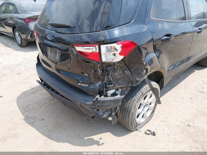 2022 Ford Ecosport Se VIN: MAJ6S3GLXNC456850 Lot: 45567119