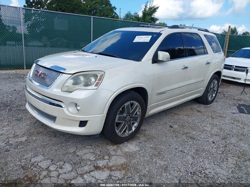 Vin: 1gkkrted2bj368130, lot: 46065487, gmc acadia denali 20112