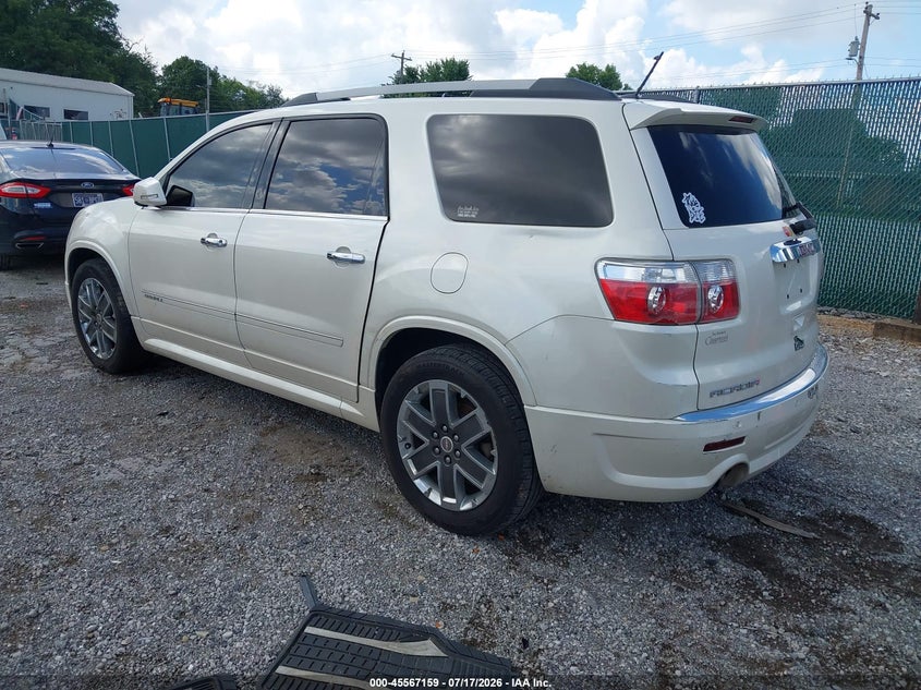 Vin: 1gkkrted2bj368130, lot: 46065487, gmc acadia denali 20113
