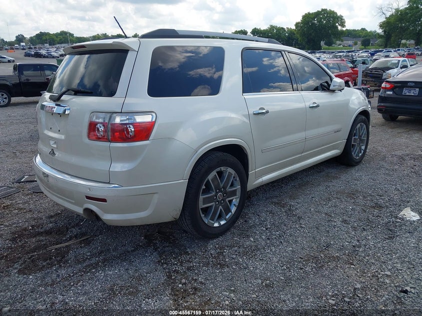 Vin: 1gkkrted2bj368130, lot: 46065487, gmc acadia denali 20114