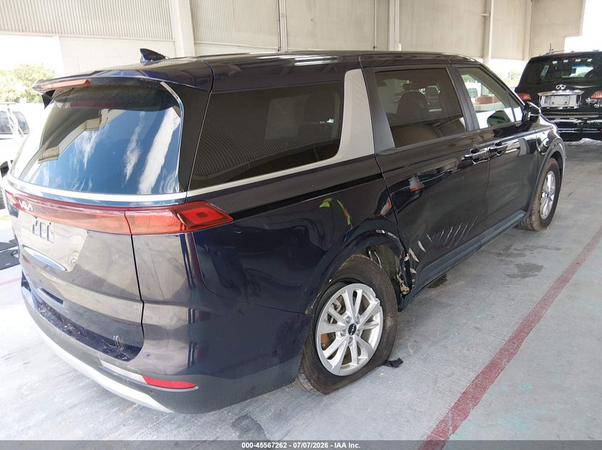 Vin: kndnb4h34p6221940, lot: 46065591, kia carnival mpv lx seat package 20234