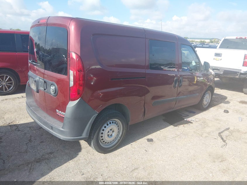 Vin: zfberfat0f6a90642, lot: 46065635, ram promaster city tradesman 20154