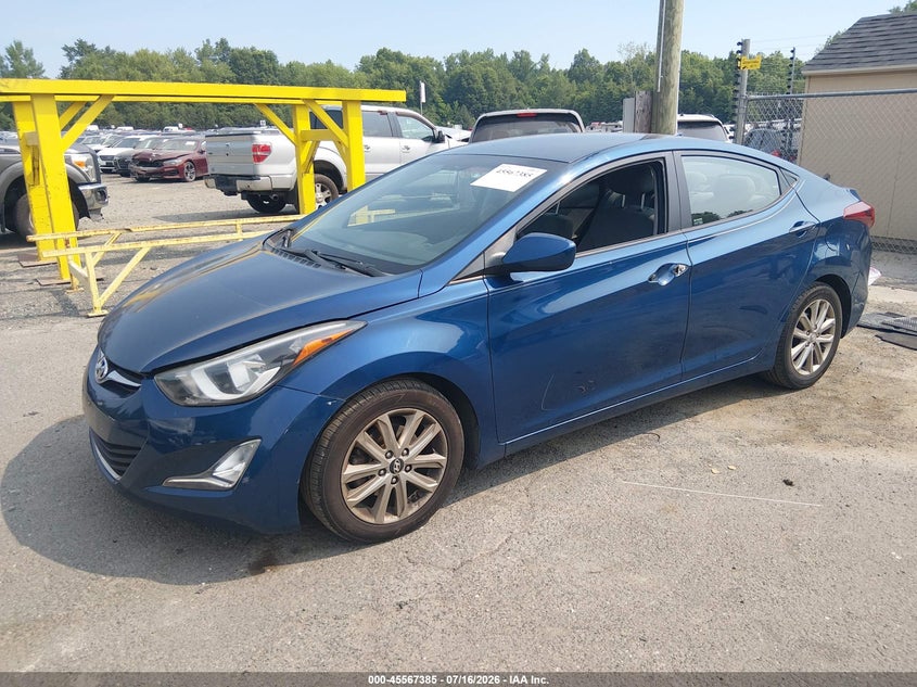 2016 Hyundai Elantra, Угон, IAAI, VIN KMHDH4AE0GU528115 — фото 2
