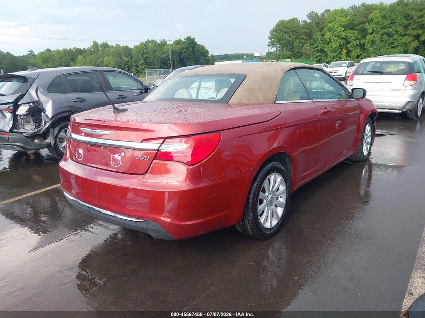 Vin: 1c3bcbeb0cn162891, lot: 46065787, chrysler 200 touring 20124