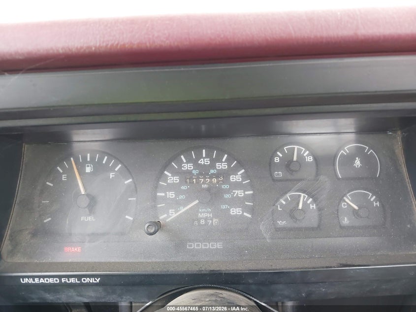 1987 Dodge Dakota VIN: 1B7GN14M2HS392370 Lot: 45567465