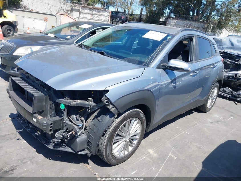 2018 Hyundai Kona Sel, Front End, IAAI, VIN KM8K62AA9JU101649 — photo 2