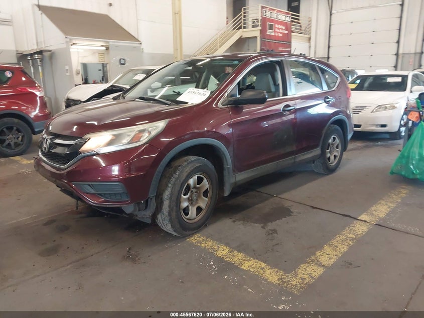 2015 Honda CR-V, Biohazard, IAAI, VIN 2HKRM4H36FH630036 — photo 2