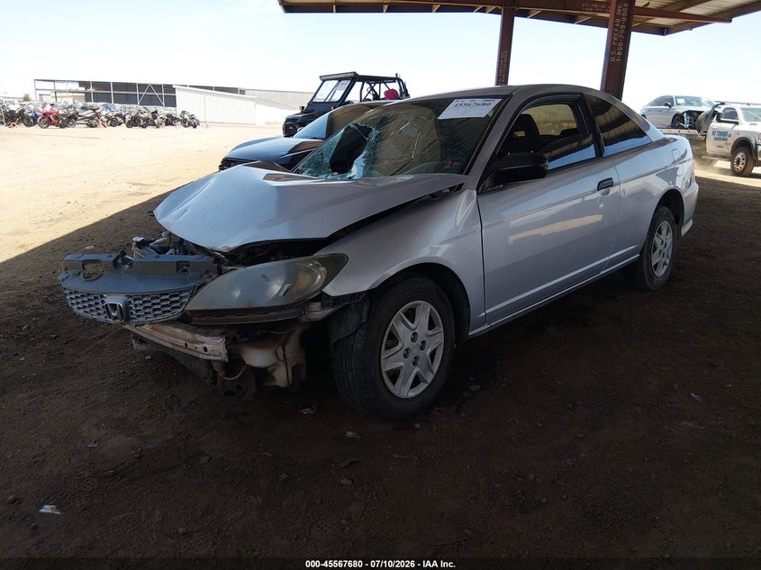 2004 Honda Civic, Оба бока, IAAI, VIN 1HGEM221X4L049384 — фото 2