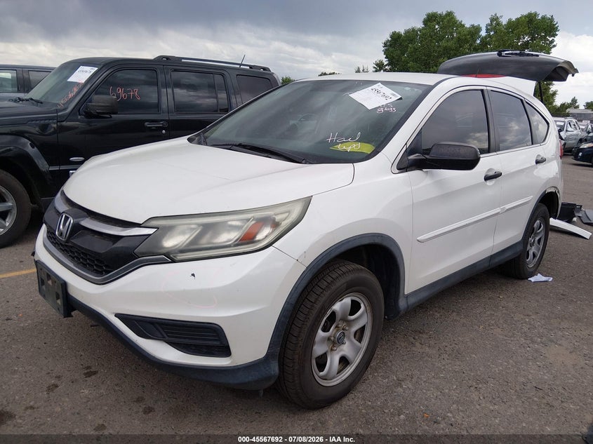 2016 Honda CR-V, Rear, IAAI, VIN 5J6RM4H36GL039843 — photo 2