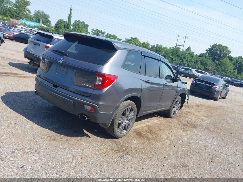 Vin: 5fnyf8h56lb004625, lot: 46066026, honda passport awd ex-l 20204